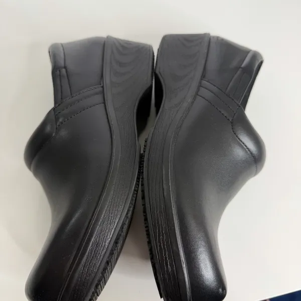 DrScholls Dynamo Work Leather Clog Black 8M Nurse‎ Doctor Slip/Oil Resistant - Image 12