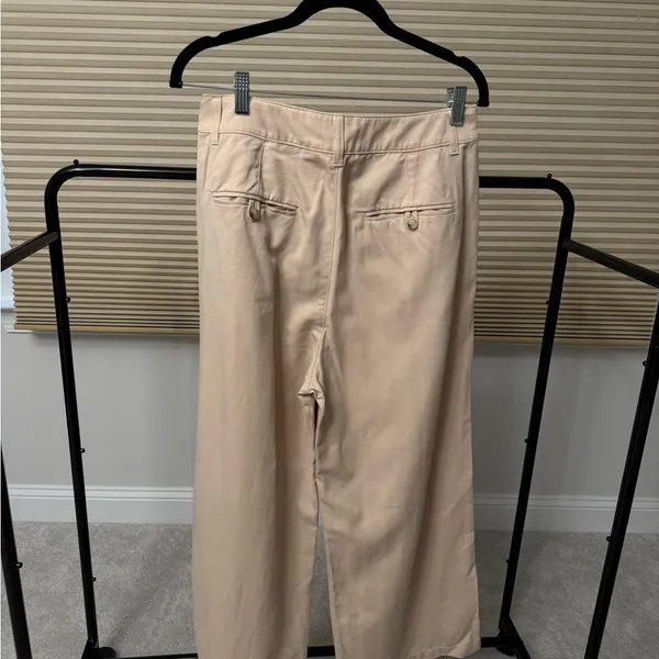 Madewell Beige High-Rise Wide Leg Pants - Image 5