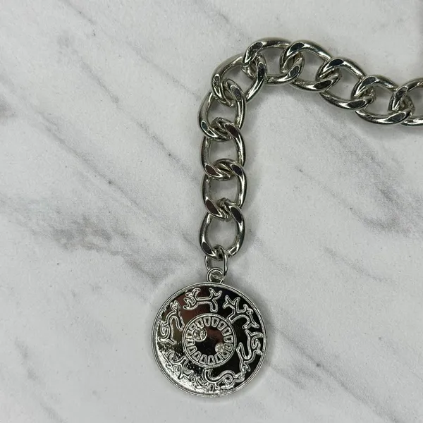 Von Dutch Rhinestone Letter Chain Belt OS ✨ - Image 9