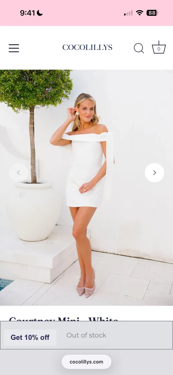 Coco Lily White mini dress - Image 3