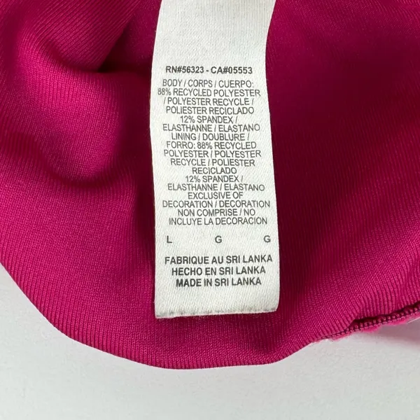 Nike Dri Fit Sports Bra Magenta Pink Sz Large Nike Swoosh Activewear - Image 9