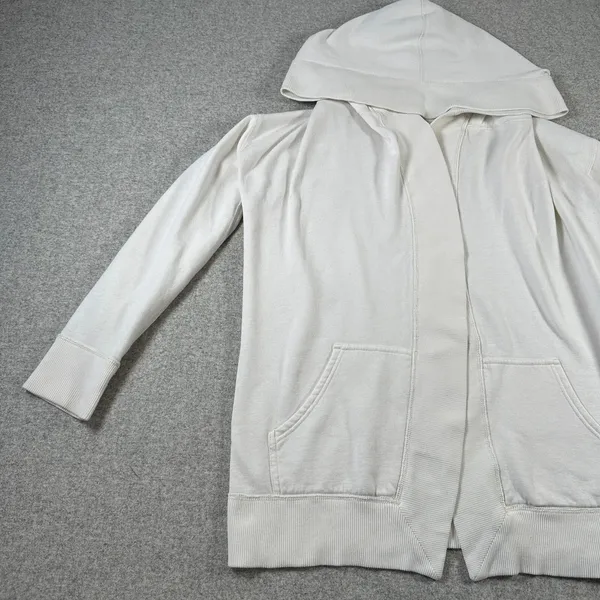 Polo‎ Ralph Lauren Womens Small Cardigan White Long Sleeve Open Front Collared - Image 12