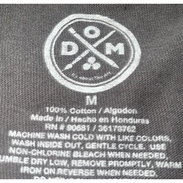 D O M Print Peace Sign T Shirt Women's Medium LTOP651 - Image 5