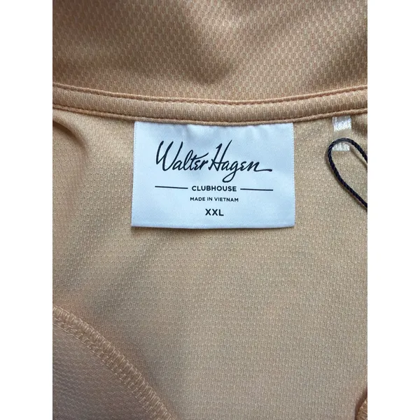Walter Hagen Clubhouse Scallop Sleeveless Golf Polo Peach Fuzz XXL‎ WGH11518 - Image 2