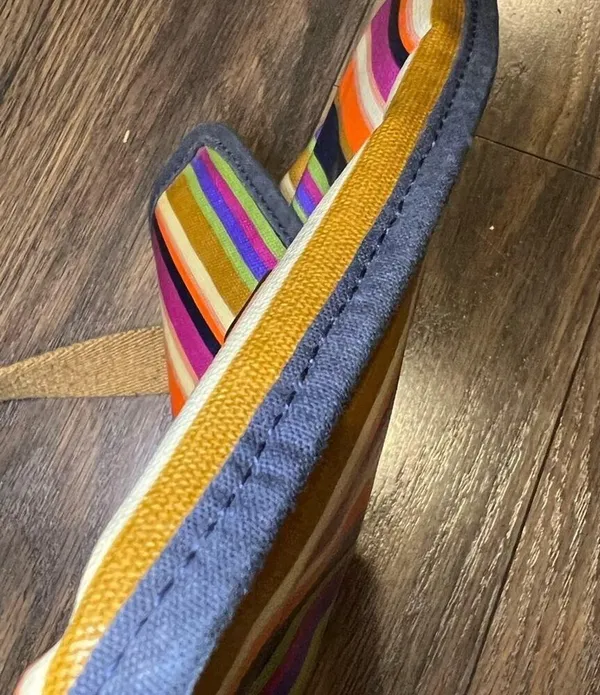 Fossil Striped Coated Canvas Crossbody Bag - Image 4