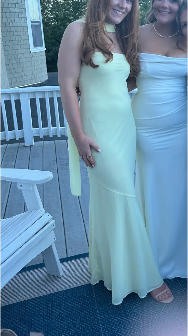 Peppermayo Yellow Strapless Dress - Image 2