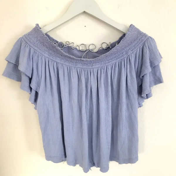 Free People Lavender Loose Fit Crop Top XS - Image 3