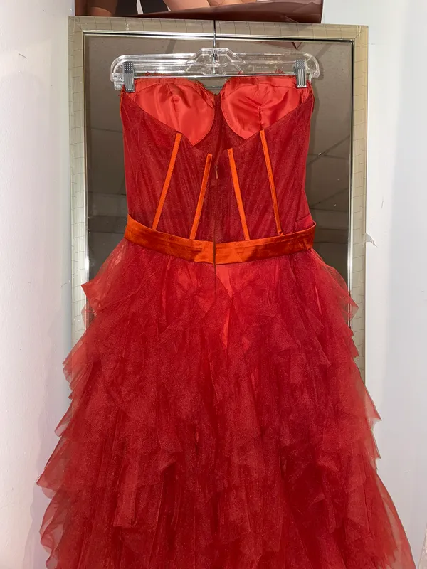 Tulle prom dress Red Size 6 - Image 4