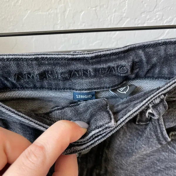 American Eagle Outfitters Mom Jean Black Wash Jeans - Image 3
