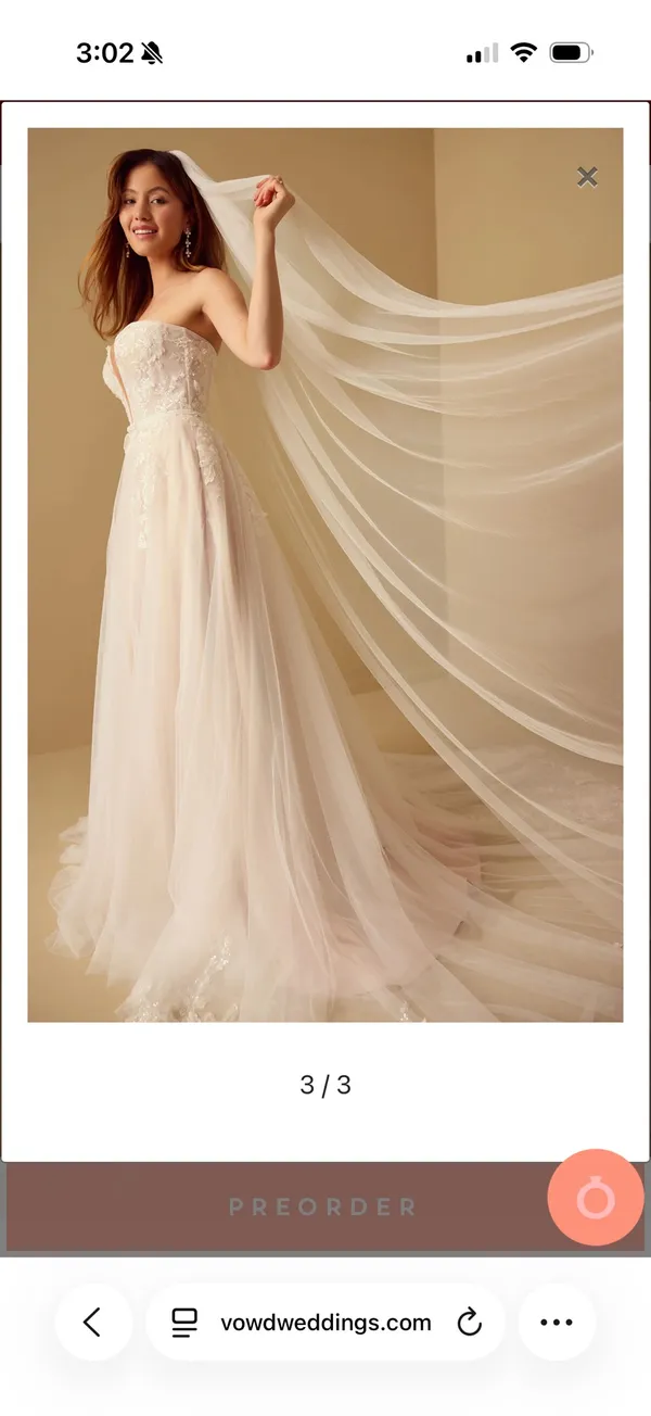 Altar'd State Tulle Wedding Veil - Image 2