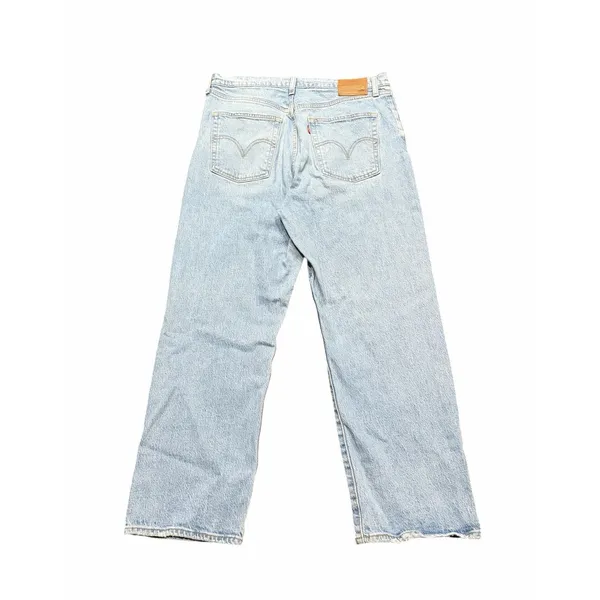 Levis Premium Ribcage Straight Ankle Jeans Womens 32x27 High Rise Light Wash - Image 2