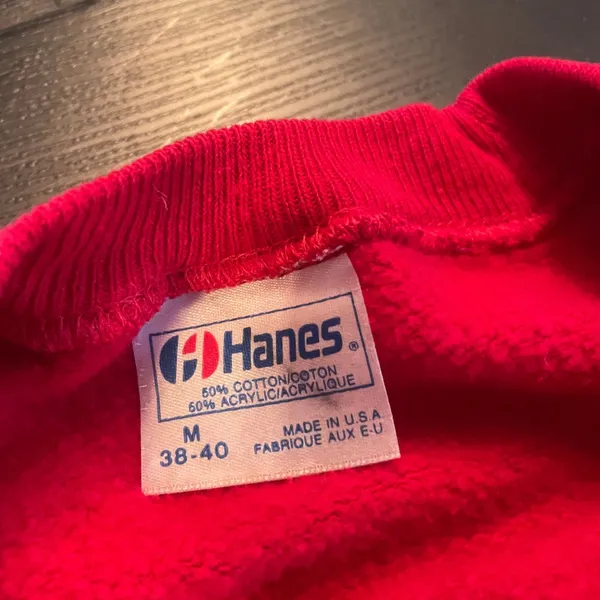 Vintage Hanes San Diego Zoo Wild Animal Park Red Sweatshirt Made in‎ USA Medium - Image 4