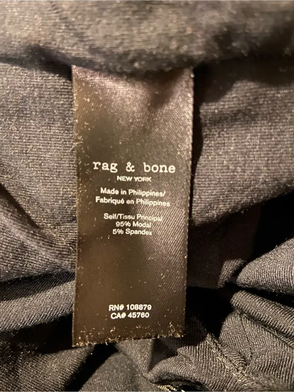 rag + bone sleeveless long, black dress size small - Image 4