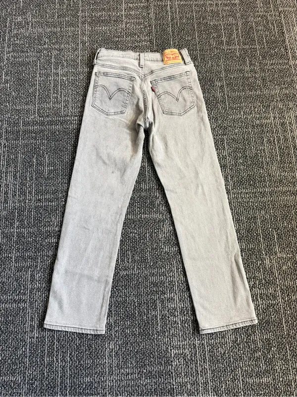 Levi's Wedgie Straight Ankle Jeans Button Fly Size 28 - Image 5