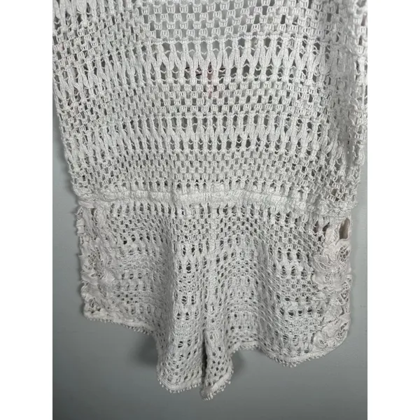 Victorias Secret Womens Medium Beach Cover Up Romper‎ Crochet Lace One Piece - Image 15