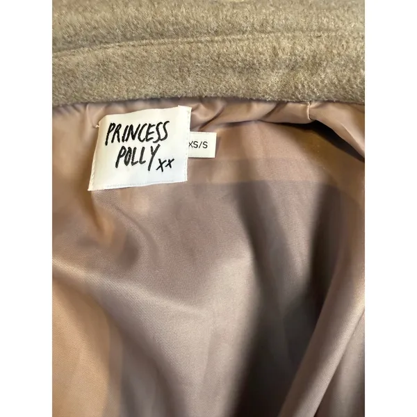 Princess Polly Beige Cream Harry Oversized Jacket Press Button Capsule‎ XS/S - Image 4