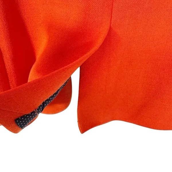 J. Crew Wool Blend Parke Single Button Blazer Orange Red Size 0 - Image 11
