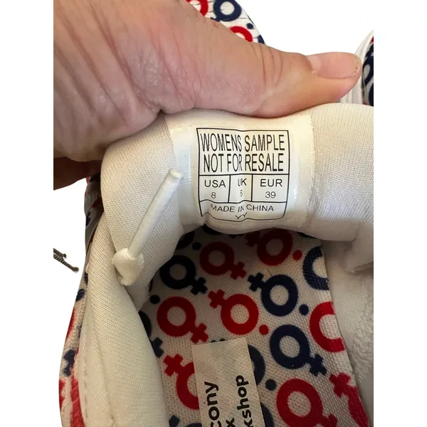 Saucony X Prinkshop Kinvara 11 Red White Blue Women Empowerment Sneakers Sz 8 - Image 9