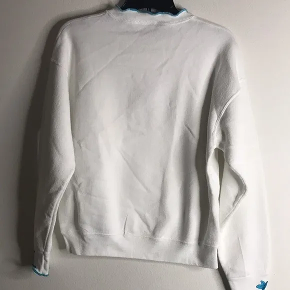 Vtg embroidered‎ fish pullover sweater size medium 90s granny cute retro - Image 9