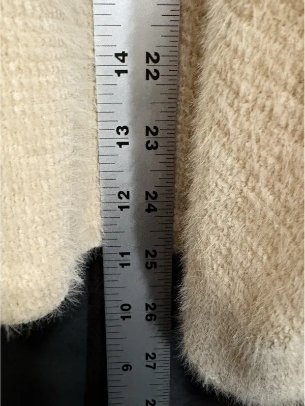 Sanctuary 2X Cream Fuzzy Mock Neck Oversized Sweater - Image 4
