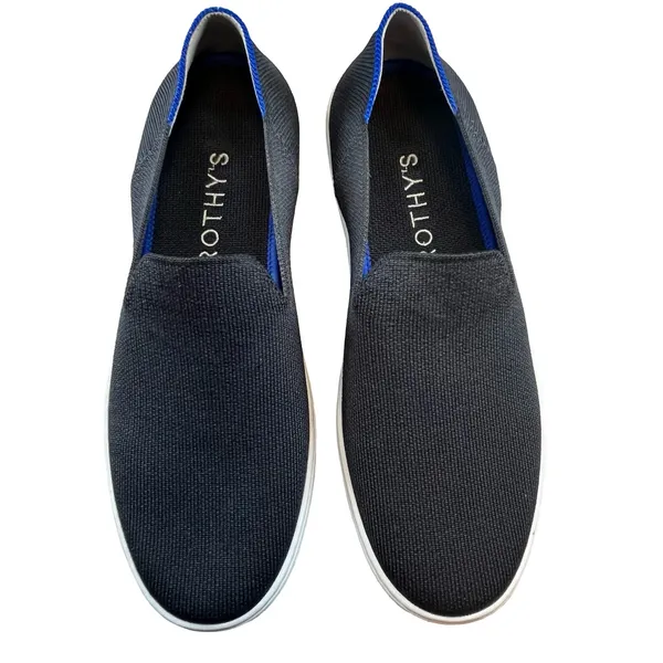 Rothy's Womens‎ The Sneaker Black Solid Slip On Knit Casual Eco Friendly Size 9 - Image 2