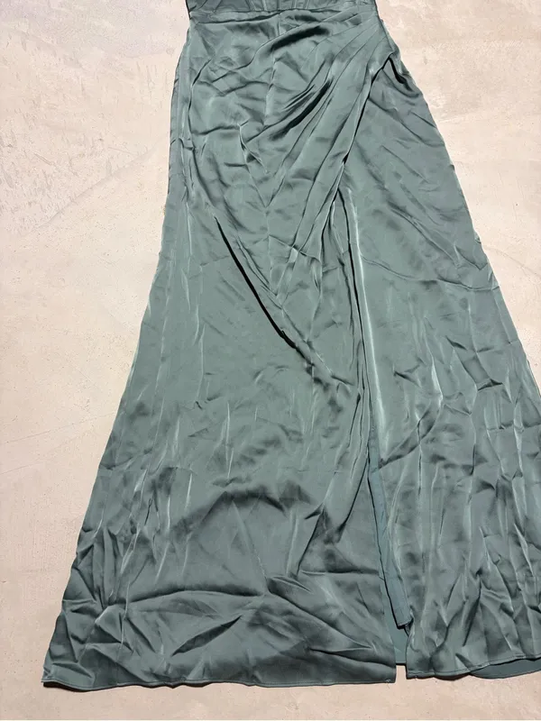 Birdy Grey NWT Carrie matte sea glass Strapless Evening Gown bridesmaid dress S - Image 3