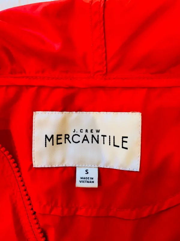 J.Crew Red Raincoat - Image 3