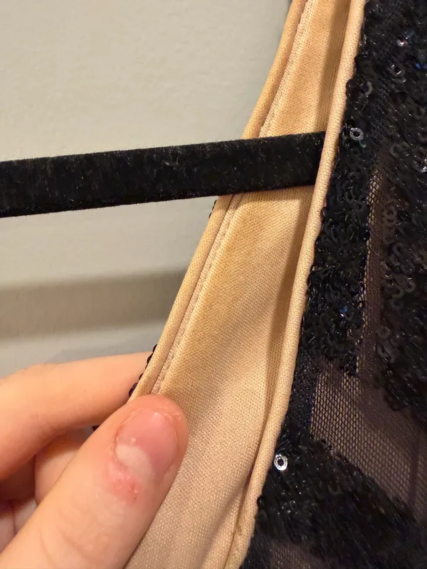 Jovani Sleeveless Sequin Detail Mesh Side Detail Fitted Mini Cocktail Homecoming Dress Black - Image 9