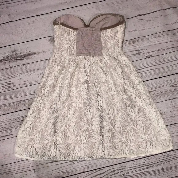 Pins and needles strapless dress Brown Size XS - Image 4