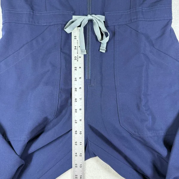 FIGS Catarina Scrub Jumpsuit Navy Blue Technical Collection W23SW2056 M - Image 10