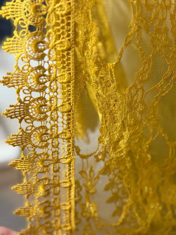 Polly & Esther Golden Yellow Lace Cardigan - Image 5