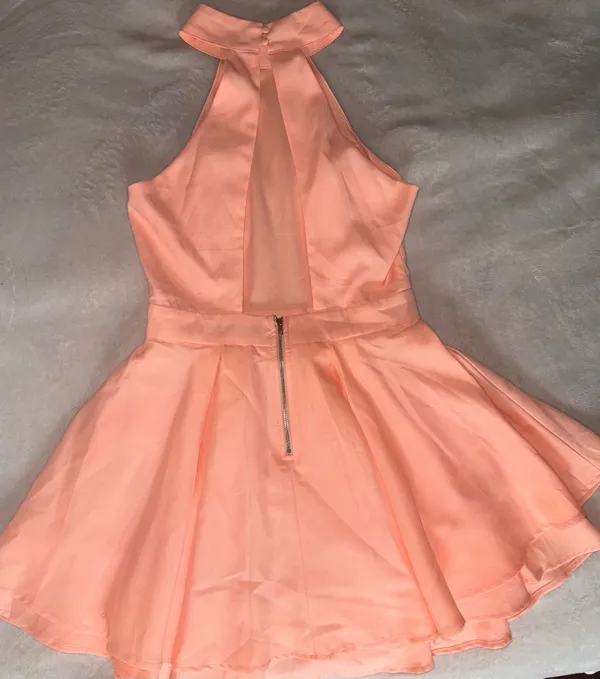 Lulus Dress Peach Skater Rehearsal Dress - Image 7