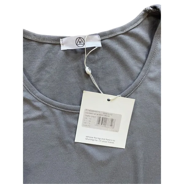 Missguided‎ square neck blue gray maxi dress size 6 NWT - Image 3