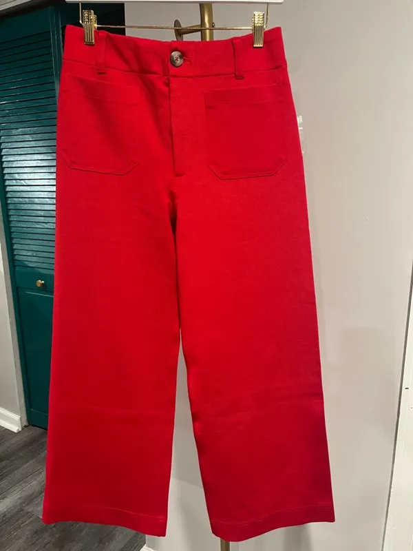 Anthropologie NWT The Colette Knit Crop Wide-Leg Pants by Maeve - Image 5