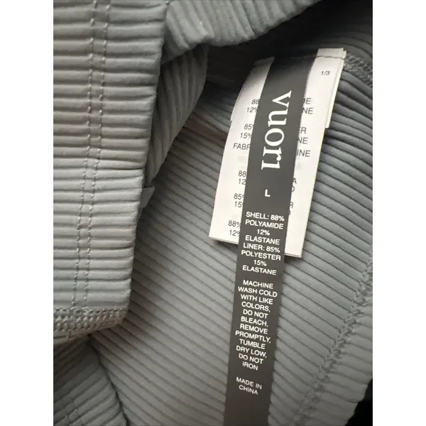 Vuori Women’s Rib Crop Tank Light Cloud Blue Size Large New w/tag $64 - Image 4