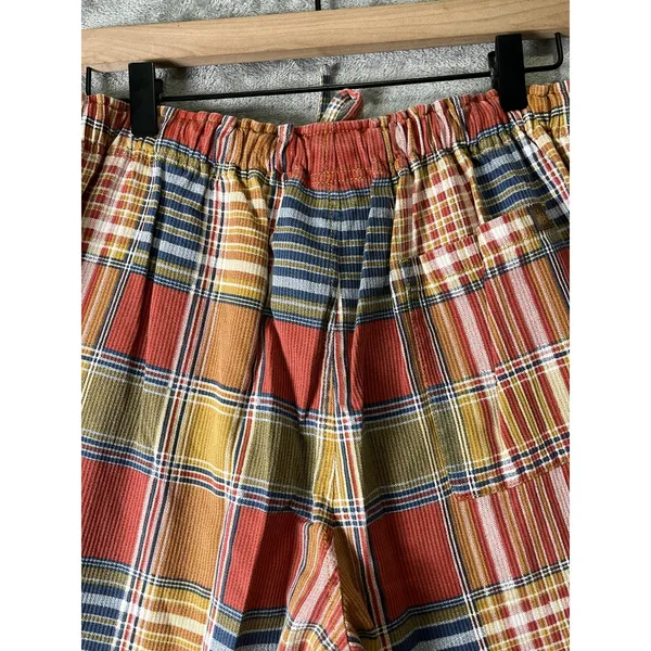 The Territory Ahead Plaid Cotton Pull On Pants Medium Academia Preppy Grunge - Image 4