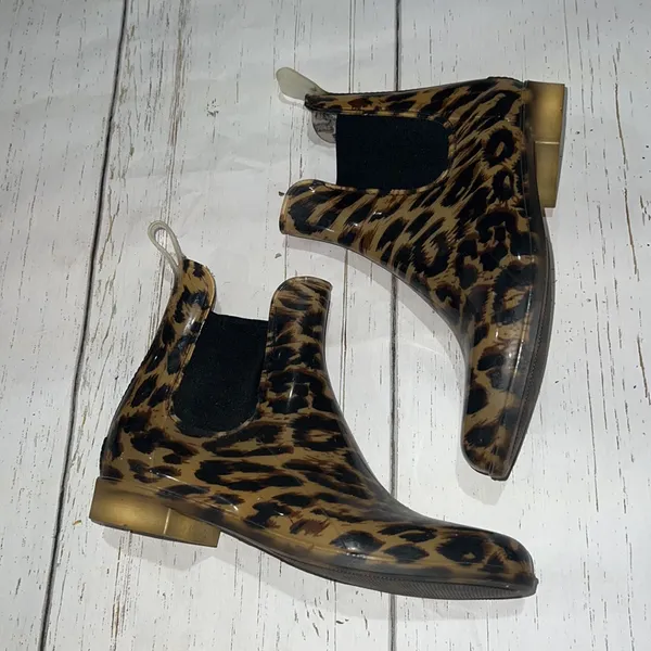 J. crew animal print short rain boots - Image 3