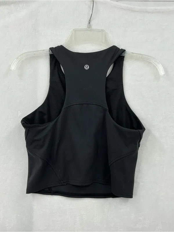 lululemon athletica Black Racerback Crop Top 1066 - Image 5