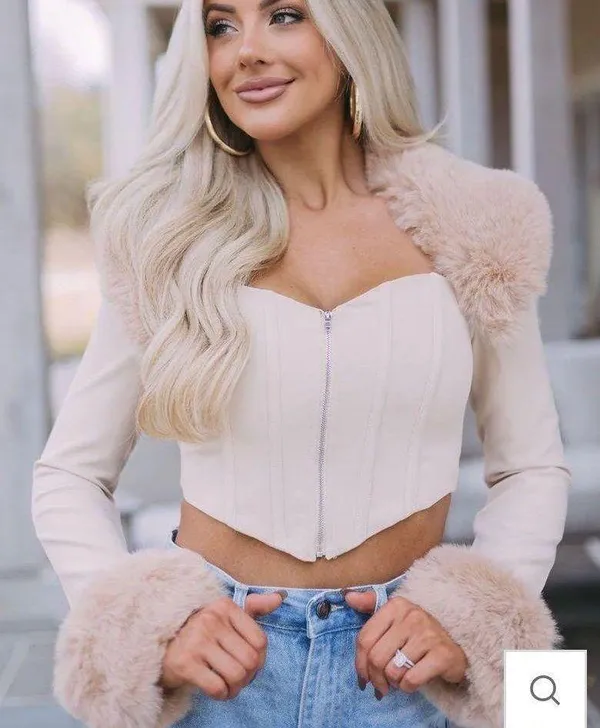 These Three Fur Shirt Medium  - Image 5