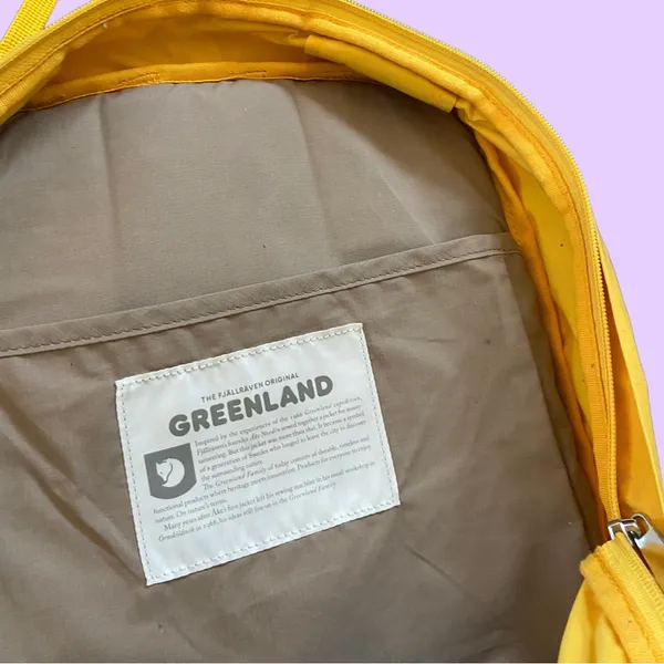 Fjjallraven Greenland Large Zip Backpack 🔥 Yellow - Image 3