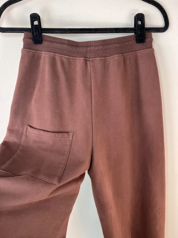 Nap Balloon Hem Barrel Joggers Sweatpants Brown Drawstring Neutral Loungewear Sm - Image 10