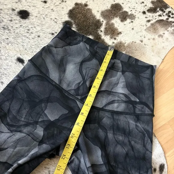 LULULEMON Wunder Under Pant Legging Hi-Rise‎ Midnight Tulle Multi Black Size 6 - Image 11
