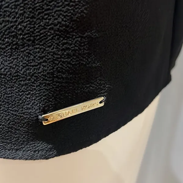 Michael Michael Kors Black Cold Shoulder Blouse Small - Image 2