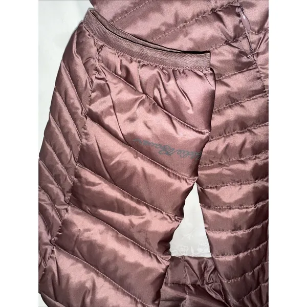Eddie Bauer Astoria Hooded Down Parka Womens S Pink Mauve Jacket LONG COAT - Image 2