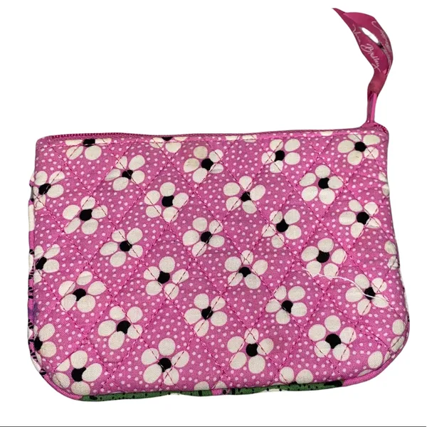 🎓 Vera Bradley Pink‎ & Floral Small Zippered Bag - Image 2