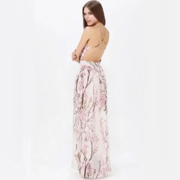 ✨4xHP✨Multicolour Floral Backless Maxi Dress✨ - Image 5