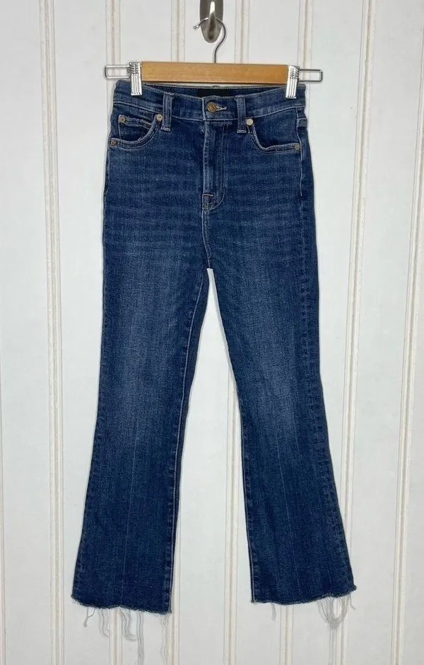 7 For All Mankind High Waist Slim Kick Jeans - Image 2