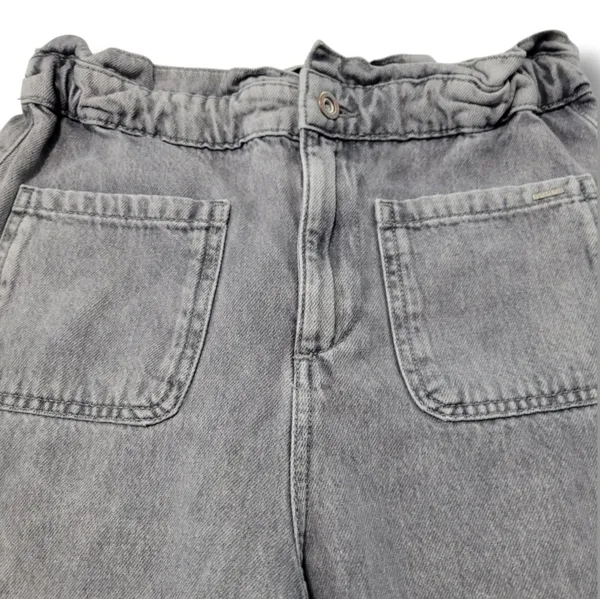 Zara Jeans Size 2 W28" x L26" Women's Zara Mom Jeans Paper Bag Waist Tapered Leg Women's Jeans - Image 4