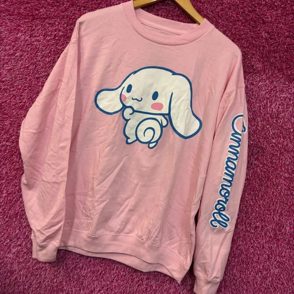 Cinamarol Sanrio Kawaii Anime Cartoon Crewneck Sweater L - Image 3
