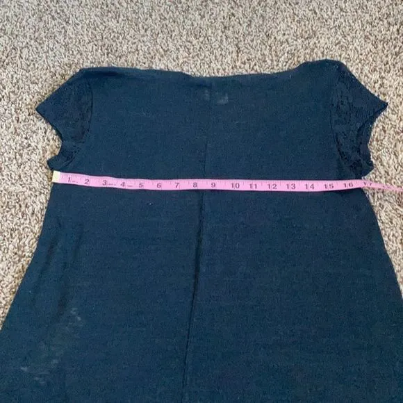 5/$30 🎈 Hollister small lace‎ navy blue top - Image 5